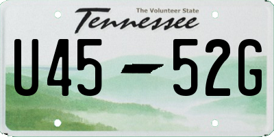 TN license plate U4552G