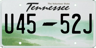 TN license plate U4552J