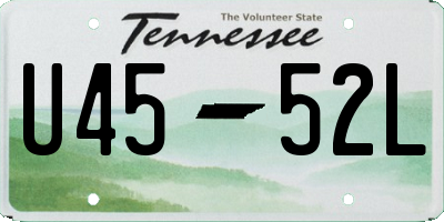 TN license plate U4552L