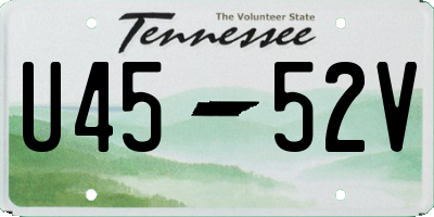 TN license plate U4552V