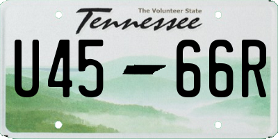 TN license plate U4566R