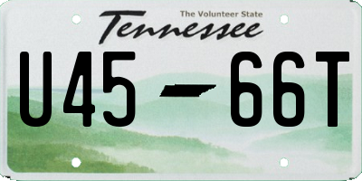 TN license plate U4566T