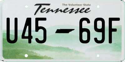 TN license plate U4569F