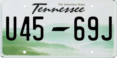 TN license plate U4569J