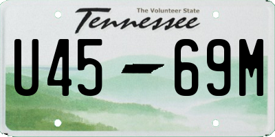 TN license plate U4569M