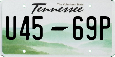 TN license plate U4569P