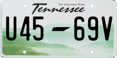 TN license plate U4569V