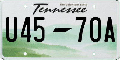 TN license plate U4570A