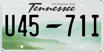 TN license plate U4571I