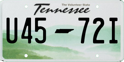 TN license plate U4572I