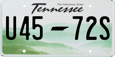 TN license plate U4572S
