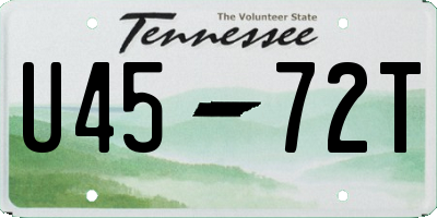 TN license plate U4572T