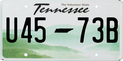 TN license plate U4573B