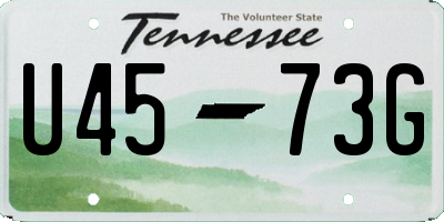 TN license plate U4573G