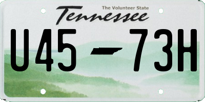 TN license plate U4573H