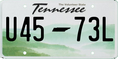 TN license plate U4573L