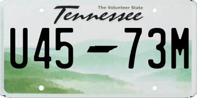 TN license plate U4573M