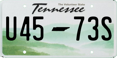 TN license plate U4573S