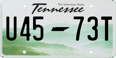 TN license plate U4573T