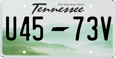 TN license plate U4573V