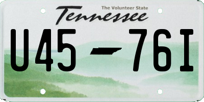 TN license plate U4576I