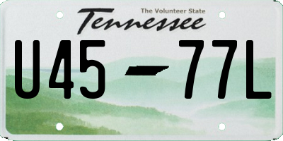 TN license plate U4577L