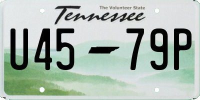 TN license plate U4579P