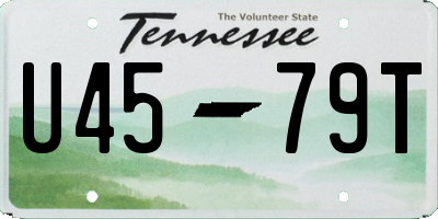 TN license plate U4579T