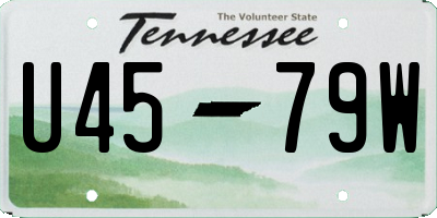 TN license plate U4579W