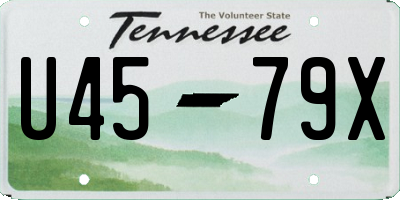TN license plate U4579X