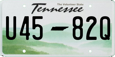 TN license plate U4582Q