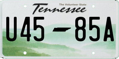 TN license plate U4585A
