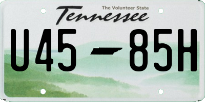 TN license plate U4585H