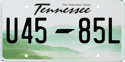 TN license plate U4585L