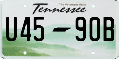 TN license plate U4590B