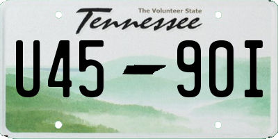 TN license plate U4590I