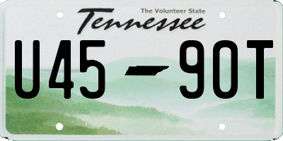 TN license plate U4590T