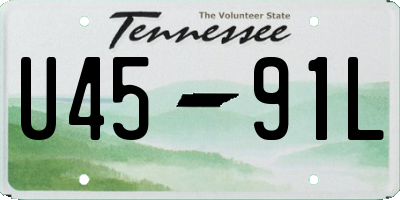 TN license plate U4591L