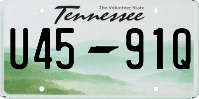 TN license plate U4591Q