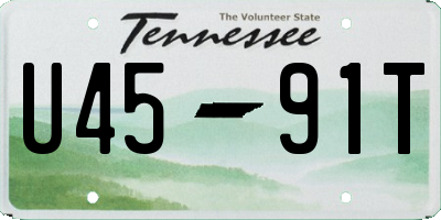 TN license plate U4591T
