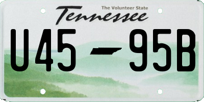 TN license plate U4595B