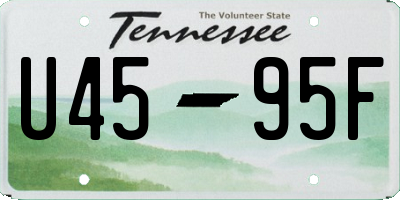 TN license plate U4595F