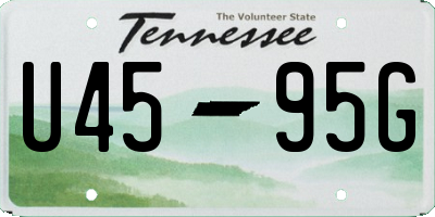 TN license plate U4595G
