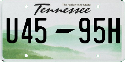 TN license plate U4595H