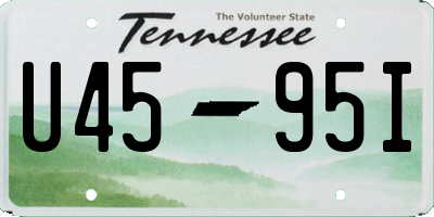 TN license plate U4595I