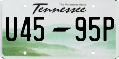 TN license plate U4595P
