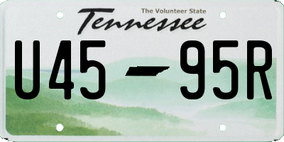 TN license plate U4595R