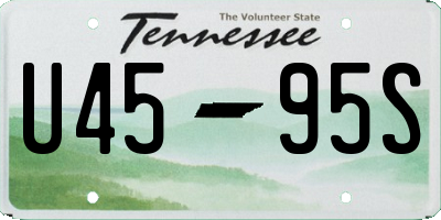 TN license plate U4595S