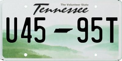 TN license plate U4595T