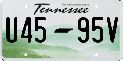 TN license plate U4595V